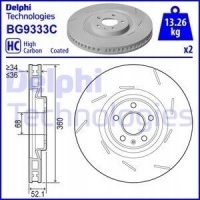 delphi bg9333c диск тормозной