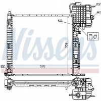 Радиатор двигателя nissens 62559a / oem 638 501 16