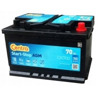 аккумулятор центры ck700 agm 70ah / 760a 12v п