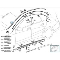 Накладка крыши левая мерседес cla w117