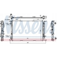 радиатор двигателя nissens 60321 / oem 8k0.121.251