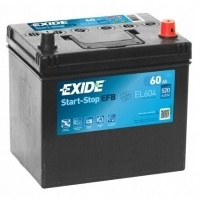 аккумулятор exide efb старт стоп 60ah 520a п el604