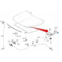петля капота мерседес а класса gla w176 x156 правая