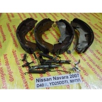 Колодки тормозные задние барабанные к-кт Nissan Navara D40 D40 2007 44060EB327