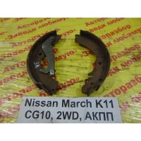 Колодки тормозные задние барабанные к-кт Nissan March K11 1999 440602U025
