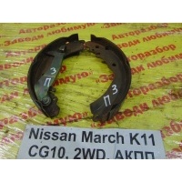 Колодки тормозные задние барабанные к-кт Nissan March K11 1999 440602U025