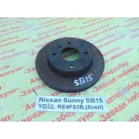 Диск тормозной Nissan Sunny SB15 2000. 402064M401