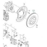Диск тормозной задний AUDI A7 2018 II 2021 8W0615601E