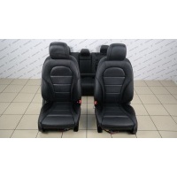 Комплект сидений (Черная перфорированная кожа) Mercedes GLC X253, C253 2014