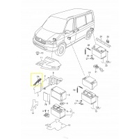 7e0805283b накладка akumulatora volkswagen t6 oe