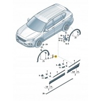 Накладка на крыло передний левый seat tarraco oe