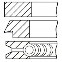 Кольца поршневые bmw 3 e46 , 5 e39 , 5 e60 ,