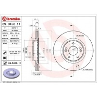 09.d428.11 brembo - диск колодок . hyundai