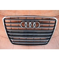 Audi a8 d4 решетка радиатора бампера переднего 4h0853651a
