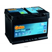 аккумулятор центры agm ck700 70ah 760a