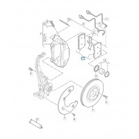 Тормозные колодки передние AUDI A6 2011 – 2014 C7 2021 8R0698151E