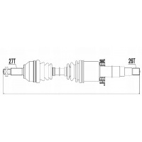 привод правый ягуар x - type 2.1 v6 2.0d 2.2d 02 -