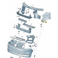 Новый каретка бампера volkswagen транспортер t6 7e0807184b