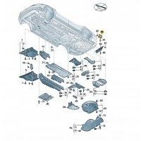 крышка термическая prawa - zewn . нижняя volkswagen arteon oe