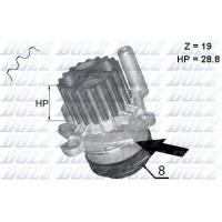 насос радиатора dolz volkswagen passat cc 2.0 tdi 136km 100kw