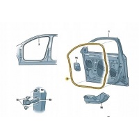 Уплотнитель наружняя дверь передняя skoda superb 2