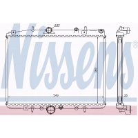 nissens радиатор двигателя citroen c5 00 - 2.0 hdi