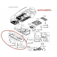 Защита двигателя после бампер ghp95611y mazda gj 2012 -