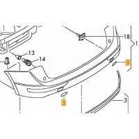 Заглушка бампера заднего str . л audi q5 8r0807449