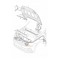 Замок капота с przełącznikiem volkswagen поло 2g t - cross