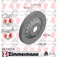 zimmermann formula с тормозные диски передняя audi rs3 8v 370m