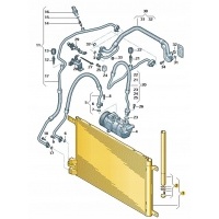 Конденсатор системы кондиционера volkswagen seat skoda oryg.