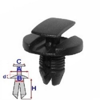 Крепеж дюбель арки citroen peugeot renault 10 x