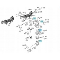комплект прокладок дроссельной заслонки mercedes - benz om651
