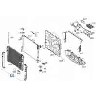 крепление крепление радиатора glk x204 a2045010320