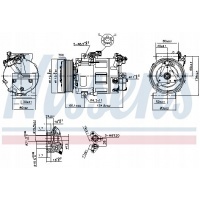 компрессор кондиционера nissens opel movano trafic