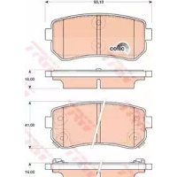 колодки колодок . hyundai i30 07 - задняя