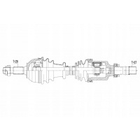 привод вал citroen c5 3 1.6thp 09 -