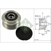 шкив генератора opel 1 , 7cdti