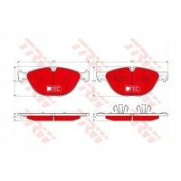 колодки тормозной trw bmw: x5 e70 , f15 , f85 , x6 e71