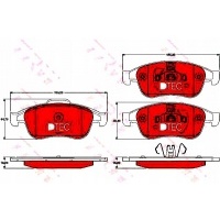 колодки тормозной dacia передняя dokker duster lodgy 1