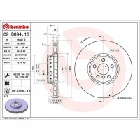 1x диск тормозной brembo bmw