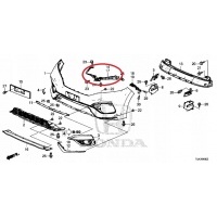 Каретка бампера p.prz . oe honda джаз 4