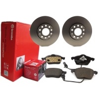 Тормозные диски колодки brembo передняя audi a4 b5 b6 b7 288
