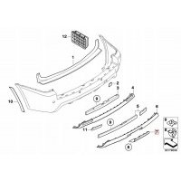 Oe bmw заглушка крюка фаркопа x3 e83 м пакет