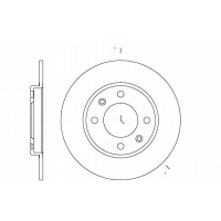 тормозные диски тормозной 2шт 247x8 п 4 - otw citroen saxo x