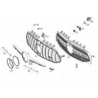Решетка радиатора радиатора cla w118 a1188800802