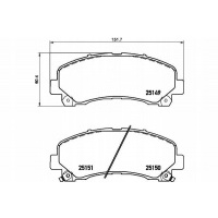 колодки тормозной isuzu передняя d - max 08 - textar