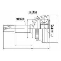 Toyota 43460 - 49105 шрус внешний