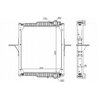 радиатор двигателя rvi midlum dxi5 05.06 - nissens