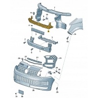 усиление балка переднего бампера volkswagen t6 oe